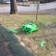 Parcul de pe Cetățuie, vandalizat. S-au ”distrat” punând petarde în coșurile de gunoi