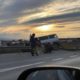 Accident Cluj. Dubă azvârlită peste parapet/ Șoferul rănit, întins pe asfalt