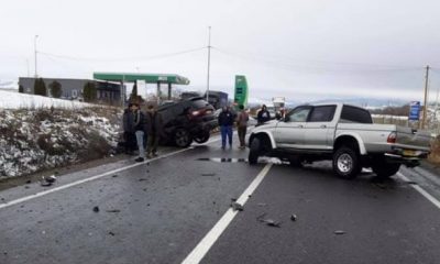 Accident cu răniți lângă Huedin. Traficul pe DN1 Cluj - Oradea, blocat