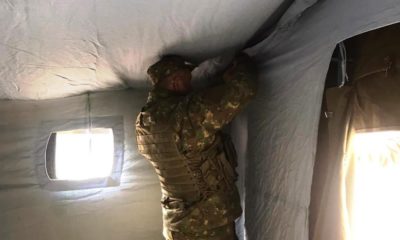 Coronavirus / Armata a instalat un cort de triaj în centrul Clujului
