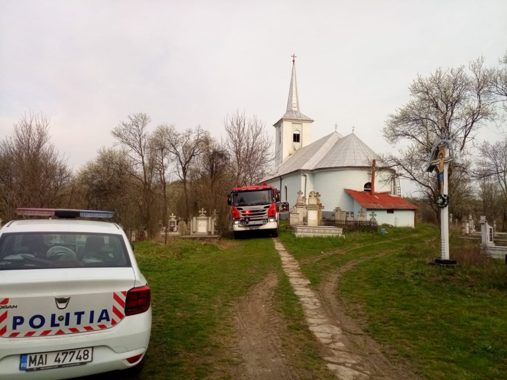 Incendiu la o biserică din Cluj