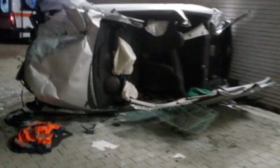 Maşină răsturnată în Icold, şoferul la spital