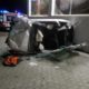 Maşină răsturnată în Icold, şoferul la spital
