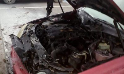 Incendiu auto în parcarea Vivo