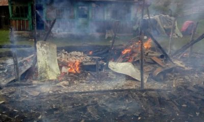 Incendiu lângă Cluj. Gospodărie din Mărgău, mistuită de flăcări