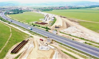 Punctele critice de pe Autostrada Sebeș-Turda din dronă