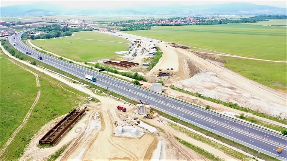 Punctele critice de pe Autostrada Sebeș-Turda din dronă