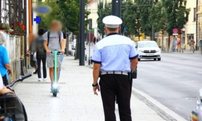 11 trotinetişti şi 14 biciclişti, amendaţi în Cluj/ Accident cu trotineta pentru că băuse