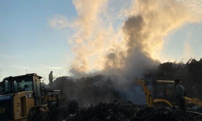 Intervenţie de peste 13 ore a pompierilor din Cluj-Napoca: incendiu la resturi vegetale și lemnoase