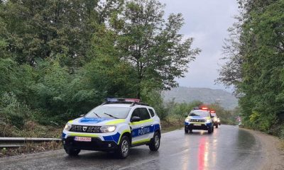 Transportul sacilor cu buletinele de vot, păzit de poliție la Cluj