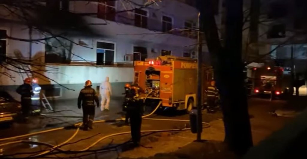Al cincilea deces în urma incendiului de la Matei Balș. Victima, găsită carbonizată în baie