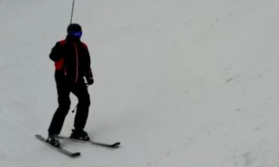 Klaus Iohannis, filmat pe schiuri la Păltiniş: "E foarte bine. Vă invit să veniţi"