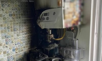 Panică într-un bloc din Cluj. A luat foc o centrală de apartament