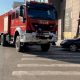Autoturism în flăcări, la Cluj