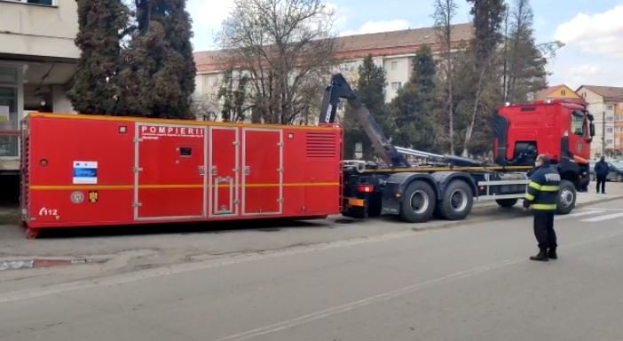Generator electric de mare capacitate de la ISU Cluj pentru spitalul din Dej