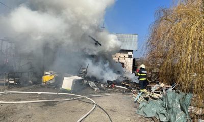 Incendiu la Cluj. A luat foc o casă în Sânicoară