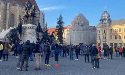 Protest la Cluj împotriva închiderii sălilor de sport