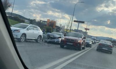 Accident la intrarea în Cluj-Napoca, dinspre Florești. „Aglomerat pentru că toți stați și vă holbați”