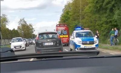 Incident la intrarea în Cluj dinspre Florești. Biciclist preluat de SMURD după ce i s-a făcut rău și s-a prăbușit în drum