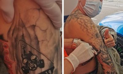 Un bărbat din Oradea și-a tatuat pe braț semnul „COVID-19”, după care s-a vaccinat fix în acel loc
