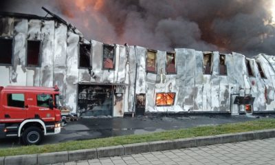 Noi imagini cu INCENDIUL de la Tetarom din Cluj-Napoca. Cercetări pentru a stabili de la ce a izbucnit focul