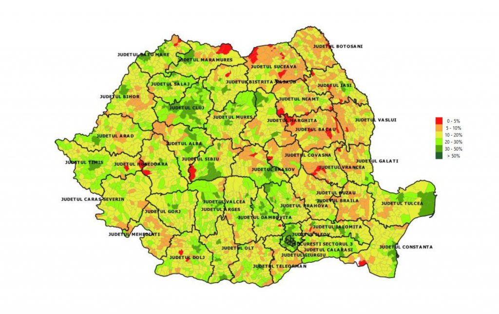 Trei localități din Cluj, în topul vaccinărilor în țară/ HARTA vaccinării în județ