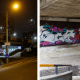 FOTO. Iubitorii de arta stradala pot desena legal pe un perete amenajat sub podul din Marasti