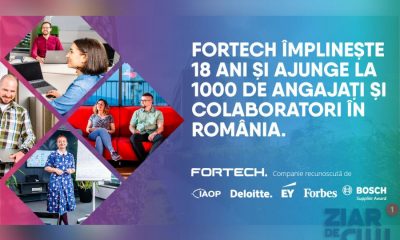Fortech împlinește 18 ani și ajunge la 1000 de angajați și colaboratori în România