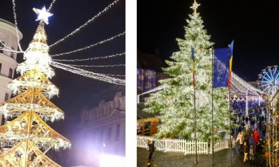 (Foto) București, ce-ai făcut? Hai la Cluj să vezi Brad de Crăciun adevărat!