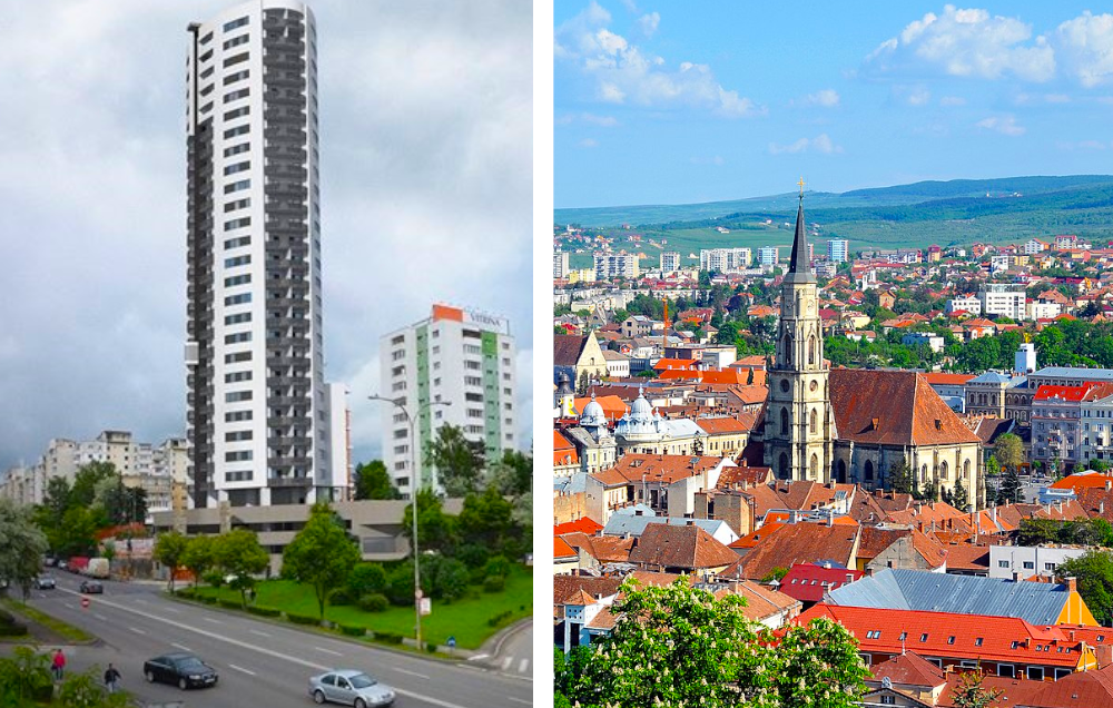 In Cluj-Napoca se gasesc tot mai greu locuri pentru constructia blocurilor. - E fain la Cluj!
