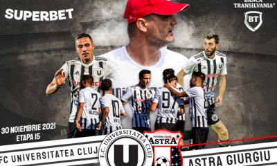U Cluj va juca cu suporteri meciul cu Astra de marti, 30 noiembrie, pe Cluj Arena - E fain la Cluj!