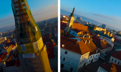 VIDEO. Cu drona prin centrul CLUJULUI. Cum arata centrul orasului vazut de sus - E fain la Cluj!