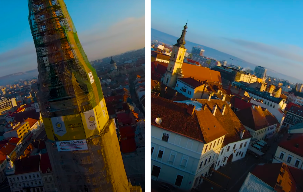 VIDEO. Cu drona prin centrul CLUJULUI. Cum arata centrul orasului vazut de sus - E fain la Cluj!