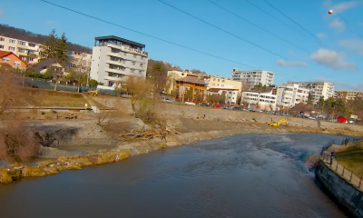 VIDEO DRONA. Stadiul lucrarilor la modernizarea malurilor Somesului Mic - E fain la Cluj!