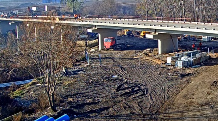 (Video) Cluj: Care este stadiul lucrărilor la podul peste Arieș