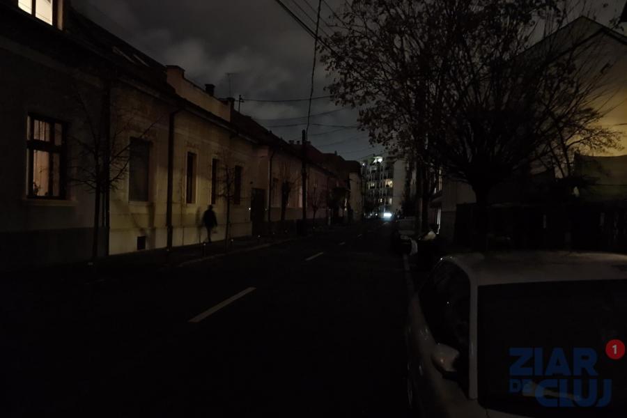 Clujul luminat doar de cele 5 stele: bezna a cuprins din nou strada Onisifor Ghibu