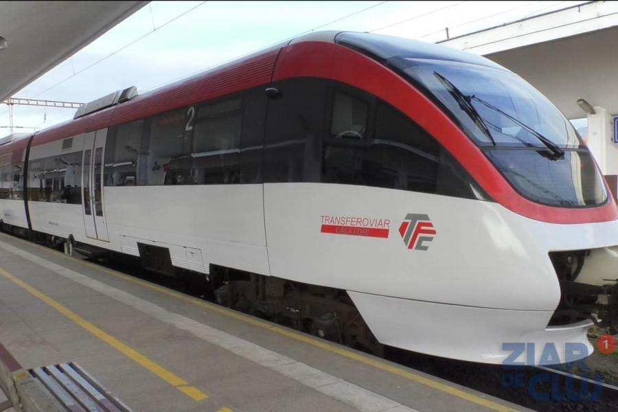 Noul automotor Transferoviar Călători de pe ruta Cluj-Aghireș – un prim pas al proiectului trenului metropolitan