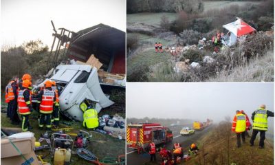 Șofer clujean de TIR scos după 4 ore din cabina căzută într-o râpă și strivită, în Franța 1