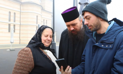 VIDEO. Bunica Lenuta din Chinteni l-a dus pe Mircea Bravo la Manastire - E fain la Cluj!