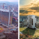 VIDEO DRONA. Cum arata constructia cladirii de 74 metri si 21 de etaje din centrul clujului - E fain la Cluj!