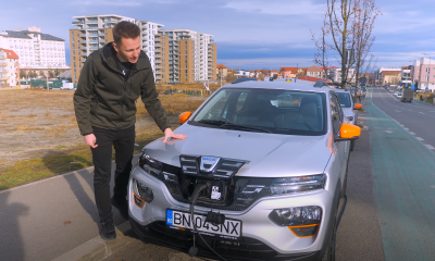 VIDEO. Primele masini electrice DACIA circula deja pe strazile din Cluj. Cum se prezinta masina?! - E fain la Cluj!