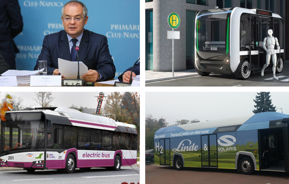 Boc: Viitorul clujului e cu cu metrou, tren metropolitan, autobuze electrice si autobuze cu hidrogen - E fain la Cluj!