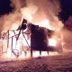 Cabană mistuită de flăcări într-o localitate din Cluj, pe un ger de  -18 grade. Ce a provocat incendiul