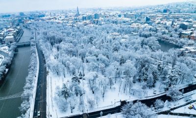 Clujul, în haine de iarnă. Imagini superbe cu oraşul acoperit de omăt