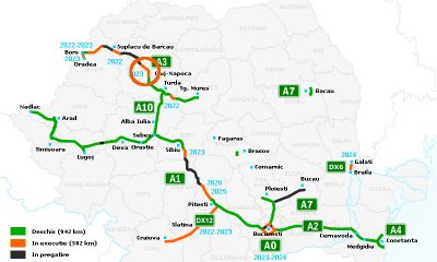 Cum arata lista proiectelor in derulare pentru autostrazi si drumuri express. Situatia la zi - E fain la Cluj!