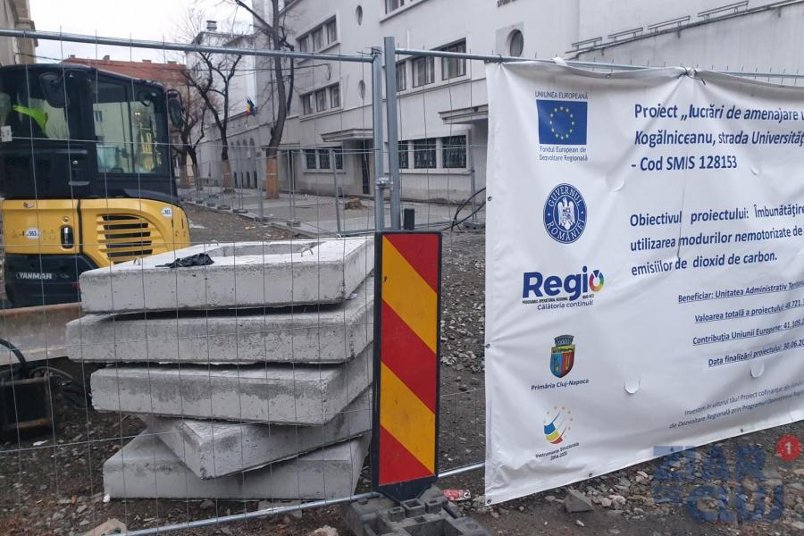 FOTO După un concurs internațional, un șantier „european” extins ardelenește: Lucrările de modernizare a zonei Mihail Kogălniceanu vor fi deschise până în 2023