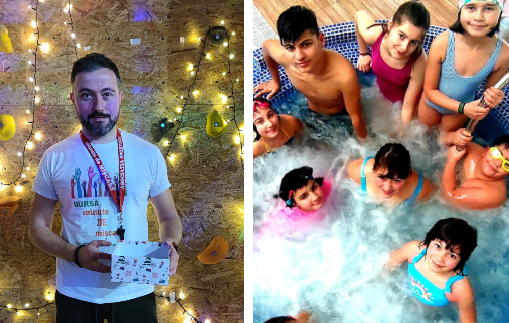 FOTO & VIDEO. Cu ajutorul clujenilor, Adrian Muntean a dus copiii de la casa de copii in tabara. - E fain la Cluj!