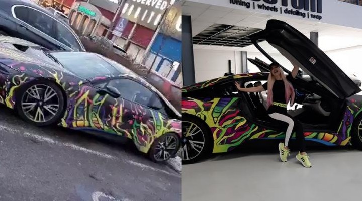 Fițe de București la Cluj. Anda Adam și-a parcat BMW -ul la Mall-ul VIVO pe locul destinat persoanelor cu handicap
