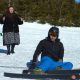 Video. Mircea Bravo și bunica Lenuța la ski