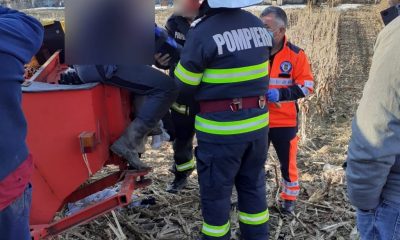 ACCIDENT de muncă în Cluj: Un bărbat și-a prins brațul într-un utilaj agricol. A intervenit descarcerarea